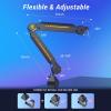 imageRGB Boom Arm TONOR Adjustable Mic Stand with RGB Light 58 Screwadapter Excellent Compatibility Rotatable Suspension Boom Scissor Stand for Gaming Streaming Podcasting YouTube Recording T90