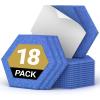 imageTONOR 18 Pack Hexagon Acoustic Panels 12quotx 10quotx 04quot WhiteBlue