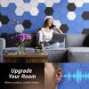 imageTONOR 18 Pack Hexagon Acoustic Panels 12quotx 10quotx 04quot WhiteBlue