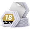 imageTONOR 18 Pack Hexagon Acoustic Panels 12quotx 10quotx 04quot WhiteGrey