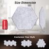 imageTONOR 18 Pack Hexagon Acoustic Panels 12quotx 10quotx 04quot WhiteGrey