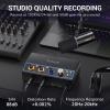 imageTONOR 2O2 Audio Interface for Recording USB Audio Mixer for Podcasting 2 XLRampamp635mm Channel Sound Board with RGB for Gaming ampamp Streaming Content Creators Studio Quality High Fidelity TX510 BlackBlack