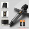 imageTONOR 4 Wireless Microphones with Rechargeable Receiver 4x10 Channel UHF Cordless Mics with Volume Control Handheld Dynamic Mic System for Church Singing Karaoke Wedding 200ft TW361Dual Mic Grey