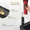 imageTONOR 4 Wireless Microphones with Rechargeable Receiver 4x10 Channel UHF Cordless Mics with Volume Control Handheld Dynamic Mic System for Church Singing Karaoke Wedding 200ft TW361Dual Mic Black Red