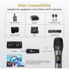 imageTONOR 4 Wireless Microphones with Rechargeable Receiver 4x10 Channel UHF Cordless Mics with Volume Control Handheld Dynamic Mic System for Church Singing Karaoke Wedding 200ft TW361Single Mic Grey