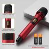 imageTONOR 4 Wireless Microphones with Rechargeable Receiver 4x10 Channel UHF Cordless Mics with Volume Control Handheld Dynamic Mic System for Church Singing Karaoke Wedding 200ft TW361Dual Mic Grey Red