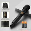 imageTONOR 4 Wireless Microphones with Rechargeable Receiver 4x10 Channel UHF Cordless Mics with Volume Control Handheld Dynamic Mic System for Church Singing Karaoke Wedding 200ft TW361Single Mic Black
