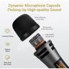 imageTONOR 4 Wireless Microphones with Rechargeable Receiver 4x10 Channel UHF Cordless Mics with Volume Control Handheld Dynamic Mic System for Church Singing Karaoke Wedding 200ft TW361Single Mic Grey