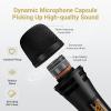 imageTONOR 4 Wireless Microphones with Rechargeable Receiver 4x10 Channel UHF Cordless Mics with Volume Control Handheld Dynamic Mic System for Church Singing Karaoke Wedding 200ft TW361Single Mic Black
