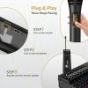 imageTONOR 4 Wireless Microphones with Rechargeable Receiver 4x10 Channel UHF Cordless Mics with Volume Control Handheld Dynamic Mic System for Church Singing Karaoke Wedding 200ft TW361Dual Mic Black