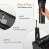 imageTONOR 4 Wireless Microphones with Rechargeable Receiver 4x10 Channel UHF Cordless Mics with Volume Control Handheld Dynamic Mic System for Church Singing Karaoke Wedding 200ft TW361Single Mic Black