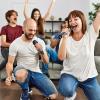 imageTONOR 4 Wireless Microphones with Rechargeable Receiver 4x10 Channel UHF Cordless Mics with Volume Control Handheld Dynamic Mic System for Church Singing Karaoke Wedding 200ft TW3614 Mic Grey