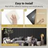 imageTONOR 4Pack Bilayer Acoustic Panels Large Selfadhesive 472  236  072 Adhesive Wall Panel Large Soundproof Tiles for Echo Absorbtion Acoustical Barrier of Polyester Fiber GreyBlack