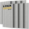 imageTONOR 4Pack Bilayer Acoustic Panels Large Selfadhesive 472  236  072 Adhesive Wall Panel Large Soundproof Tiles for Echo Absorbtion Acoustical Barrier of Polyester Fiber GreyGrey