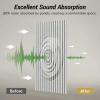imageTONOR 4Pack Bilayer Acoustic Panels Large Selfadhesive 472  236  072 Adhesive Wall Panel Large Soundproof Tiles for Echo Absorbtion Acoustical Barrier of Polyester Fiber GreyColor Sample
