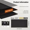 imageTONOR 4Pack Bilayer Acoustic Panels Large Selfadhesive 472  236  072 Adhesive Wall Panel Large Soundproof Tiles for Echo Absorbtion Acoustical Barrier of Polyester Fiber GreyBlackwood Veneer