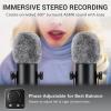 imageTONOR ASMR Microphone Equipment Bundle With Audio Interface Immersive 3D Stereo Dual Condenser Mics With Mixer Clear Sound Volume Control Furry Windscreens Set for ASMR PinkBlack