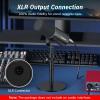 imageTONOR Dynamic Microphone XLRUSB Microphone for Podcast Recording Streaming Gaming XLR Cardioid Studio Mic with Quick Mute 35mm Headphone Jack Volume Control Mic with Boom Arm Pink TD510Black