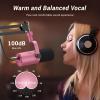 imageTONOR Dynamic Microphone XLRUSB Microphone for Podcast Recording Streaming Gaming XLR Cardioid Studio Mic with Quick Mute 35mm Headphone Jack Volume Control Mic with Boom Arm Pink TD510Pink