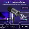 imageTONOR Dynamic Microphone XLRUSB Microphone for Podcast Recording Streaming Gaming XLR Cardioid Studio Mic with Quick Mute 35mm Headphone Jack Volume Control Mic with Boom Arm Pink TD510Black