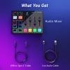 imageTONOR Gaming Audio Interface RGB Audio Mixer with Propreamp 65mm and XLR Channel Support for Instrument Input Independent Volume Controls for Gaming Live Streaming Content Creating TX310
