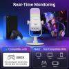 imageTONOR Gaming Microphone Compatible with Xbox RGB Condenser Streaming Mic with 30H Battery Life Low Noise Monitoring Gain Control One Tap Mute Fast Charging Compatible with Capture Card TCX3White