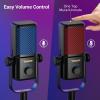 imageTONOR Gaming Microphone Compatible with Xbox RGB Condenser Streaming Mic with 30H Battery Life Low Noise Monitoring Gain Control One Tap Mute Fast Charging Compatible with Capture Card TCX3Black