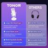 imageTONOR Gaming Microphone Compatible with Xbox RGB Condenser Streaming Mic with 30H Battery Life Low Noise Monitoring Gain Control One Tap Mute Fast Charging Compatible with Capture Card TCX3White