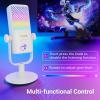 imageTONOR Gaming Microphone Compatible with Xbox RGB Condenser Streaming Mic with 30H Battery Life Low Noise Monitoring Gain Control One Tap Mute Fast Charging Compatible with Capture Card TCX3White