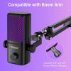 imageTONOR Gaming Microphone Compatible with Xbox RGB Condenser Streaming Mic with 30H Battery Life Low Noise Monitoring Gain Control One Tap Mute Fast Charging Compatible with Capture Card TCX3Black