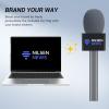 imageTONOR Handheld Adaptor for Interview Mic Wireless Microphone Handle for Lavalier Compatible with Rode DJI and All Lav Mic Microfono Stand with Flag Station Foam Rig for Vlogging Reports TP202 Pack