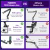 imageTONOR Mic Boom Arm with RGB Microphone Arm with Desk Mount Clamp App Control RGB Mode 38quot and 58quot Adapter Cable Management Excellent Compatibility Perfect for Streaming Gaming StudioT20S