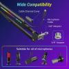 imageTONOR Mic Boom Arm with RGB Microphone Arm with Desk Mount Clamp App Control RGB Mode 38quot and 58quot Adapter Cable Management Excellent Compatibility Perfect for Streaming Gaming StudioT20S