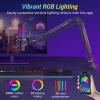 imageTONOR Mic Boom Arm with RGB Microphone Arm with Desk Mount Clamp App Control RGB Mode 38quot and 58quot Adapter Cable Management Excellent Compatibility Perfect for Streaming Gaming StudioT20S