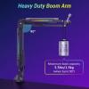 imageTONOR Mic Boom Arm with RGB Microphone Arm with Desk Mount Clamp App Control RGB Mode 38quot and 58quot Adapter Cable Management Excellent Compatibility Perfect for Streaming Gaming StudioT20S