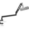 imageTONOR Microphone Boom Arm Low Profile Mic Arm Fully Adjustable Mic Stand with Desk Mount ClampScrew Adapter Cable Management for Streaming Gaming Podcast Studio Recording Home Office T40LP BlackBlack