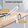 imageTONOR Microphone Boom Arm Low Profile Mic Arm Fully Adjustable Mic Stand with Desk Mount ClampScrew Adapter Cable Management for Streaming Gaming Podcast Studio Recording Home Office T40LP BlackWhite