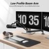imageTONOR Microphone Boom Arm Low Profile Mic Arm Fully Adjustable Mic Stand with Desk Mount ClampScrew Adapter Cable Management for Streaming Gaming Podcast Studio Recording Home Office T40LP BlackBlack