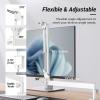 imageTONOR Microphone Boom Arm Low Profile Mic Arm Fully Adjustable Mic Stand with Desk Mount ClampScrew Adapter Cable Management for Streaming Gaming Podcast Studio Recording Home Office T40LP BlackWhite
