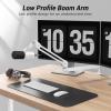 imageTONOR Microphone Boom Arm Low Profile Mic Arm Fully Adjustable Mic Stand with Desk Mount ClampScrew Adapter Cable Management for Streaming Gaming Podcast Studio Recording Home Office T40LP BlackWhite