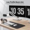 imageTONOR Microphone Boom Arm Low Profile Mic Arm Fully Adjustable Mic Stand with Desk Mount ClampScrew Adapter Cable Management for Streaming Gaming Podcast Studio Recording Home Office T40LP BlackWhite