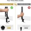 imageTONOR Microphone Stand Extension Arm Studio Suspension Scissor Boom Arm with Pop Filter 38quot to 58quot Adapter Excellent Compatibility Mic Clip Upgraded Heavy Duty Clamp T30185185