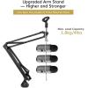 imageTONOR Microphone Stand Extension Arm Studio Suspension Scissor Boom Arm with Pop Filter 38quot to 58quot Adapter Excellent Compatibility Mic Clip Upgraded Heavy Duty Clamp T30138138