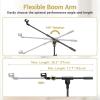 imageTONOR Microphone Stand with Tablet Holder Tripod Boom Arm for Floor Adjustable Height and Angle Heavy Duty Stand with Carrying Bag Smartphone and Pad Clamp Excellent Compatibility T35Mic Stand
