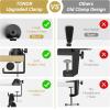 imageTONOR Overhead Ring Light Kit 10quot Ringlight with Heayy Duty Boom Arm and Phone Holder Adjustable Angle Suitable for Video Recording Live Stream Drawing Makeup Nail10 fr Tisch