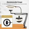 imageTONOR Overhead Ring Light Kit 10quot Ringlight with Heayy Duty Boom Arm and Phone Holder Adjustable Angle Suitable for Video Recording Live Stream Drawing Makeup Nail10 fr Tisch