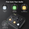 imageTONOR Podcast Equipment Bundle Audio Mixer with Dynamic Microphone and Boom Arm Set XLR Mic with Studio Audio Interface Desk Mic Arm AllinOne Pack for Recording Podcasting Streaming POD1POD2