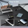 imageTONOR Podcast Equipment Bundle Audio Mixer with Dynamic Microphone and Boom Arm Set XLR Mic with Studio Audio Interface Desk Mic Arm AllinOne Pack for Recording Podcasting Streaming POD1POD2