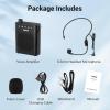 imageTONOR Portable Voice Amplifier for Teachers Rechargeable Mini Pa System with Wired Headset Microphone and Waistband Megaphone Speaker for Classroom Training Yoga Speech Meeting Tour Guides K10