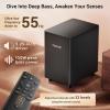 imageTONOR Sound Bar for Smart TV with Dolby Atmos 21 Deep Bass Soundbar for TV SpeakerPCPhonew 53 Bluetooth DSP Technology 3 Modes Home Theater Audio Sound System Work with HDMI eARCOptAUXUSB21 Soundbar with Subwoofer wDolby Atmos